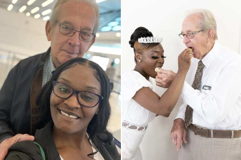 செம லிப் லாக்.. 85 வயது தாத்தாவை திருமணம் செய்த 24 வயது இளம்பெண்!