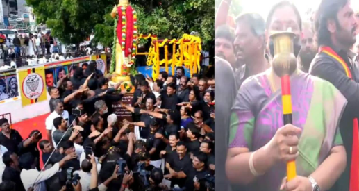 விஜயகாந்த் நினைவிடம் வந்தடைந்த பேரணி.. நினைவிடத்தில் உறுதிமொழி ஏற்ற தொண்டர்கள்!