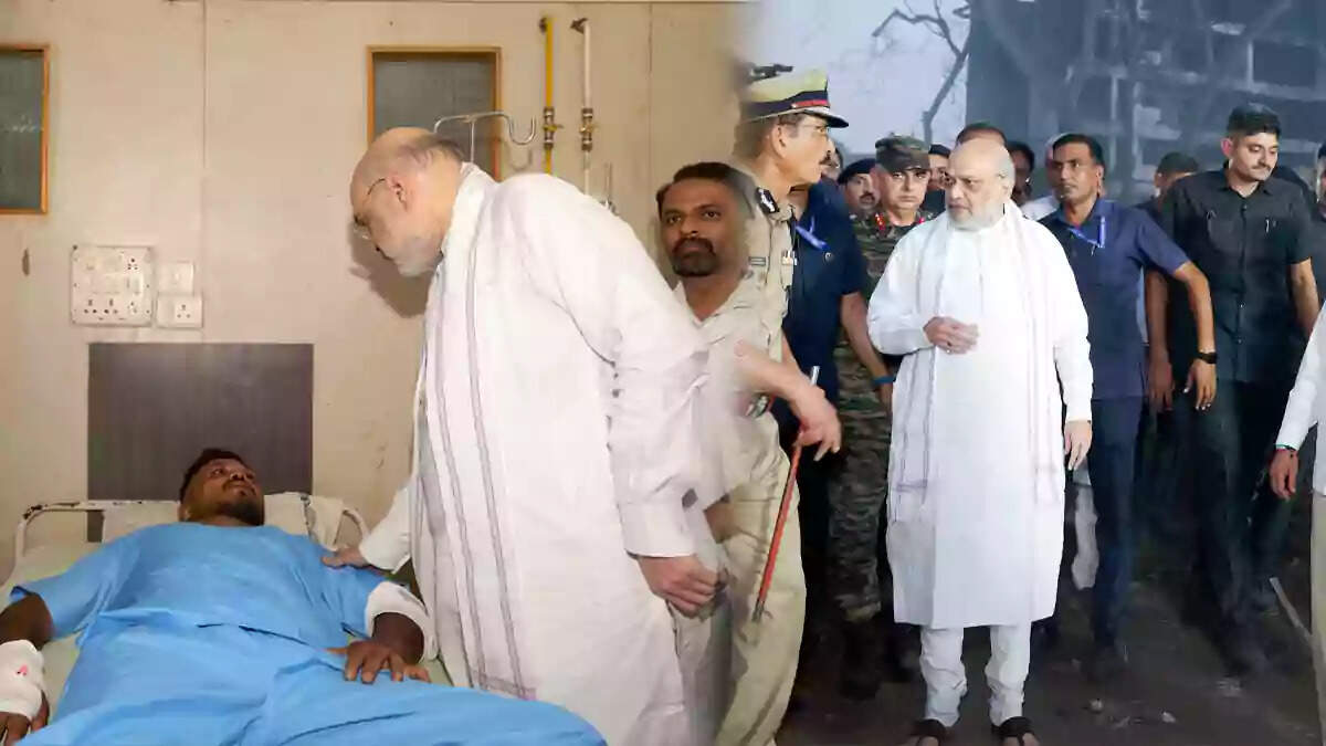 உள்துறை அமைச்சர் அமித்ஷா விமான விபத்தில் உயிர் தப்பியவரை நேரில் சந்திப்பு!