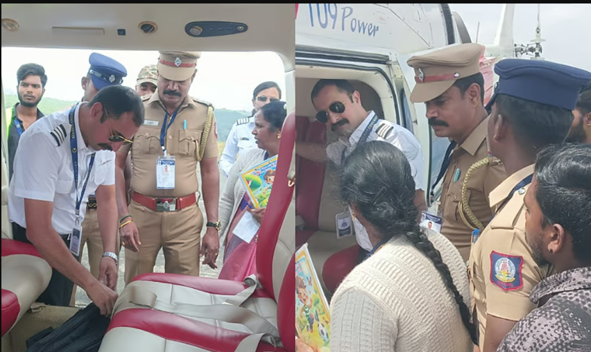 அண்ணாமலை ஹெலிகாப்டரில் அதிரடி சோதனை.... தேர்தல் பறக்கும் படை அட்ராசிட்டி !