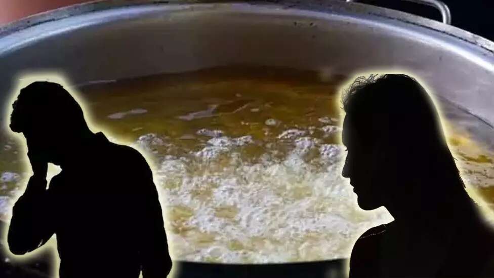 அதிர்ச்சி... கணவன் மீது கொதிக்கும் எண்ணெய் ஊற்றிய மனைவி!