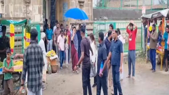 காஞ்சிபுரத்தில் நயன்தாரா... திடீரென திரண்ட ரசிகர்களால் பரபரப்பு!