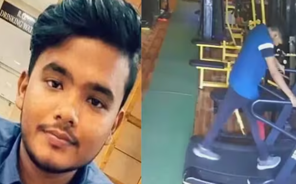 பகீர் சிசிடிவி... ட்ரெட் மில்லில் ஓடிக் கொண்டிருந்த போது இளைஞர் மயங்கி சரிந்து பலி!!