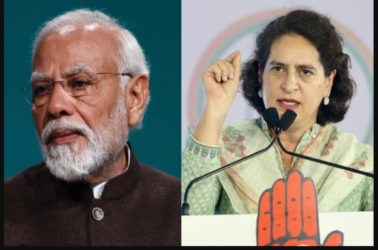 நாட்டுக்காக தன் தாலியை தியாகம் செய்தவர் என் தாய்... மோடியை எகிறி அடிக்கும் பிரியங்கா காந்தி!