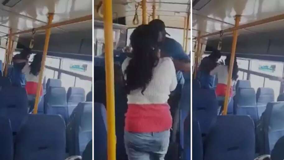 வைரல் வீடியோ!! ஓடும் பேருந்தில் பாலியல் தொல்லை..பளார் விட்ட இளம்பெண்!!
