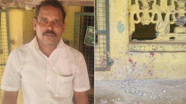 அதிர்ச்சி... அதிமுக பிரமுகரின் வீட்டில் நாட்டு வெடி வீச்சு!