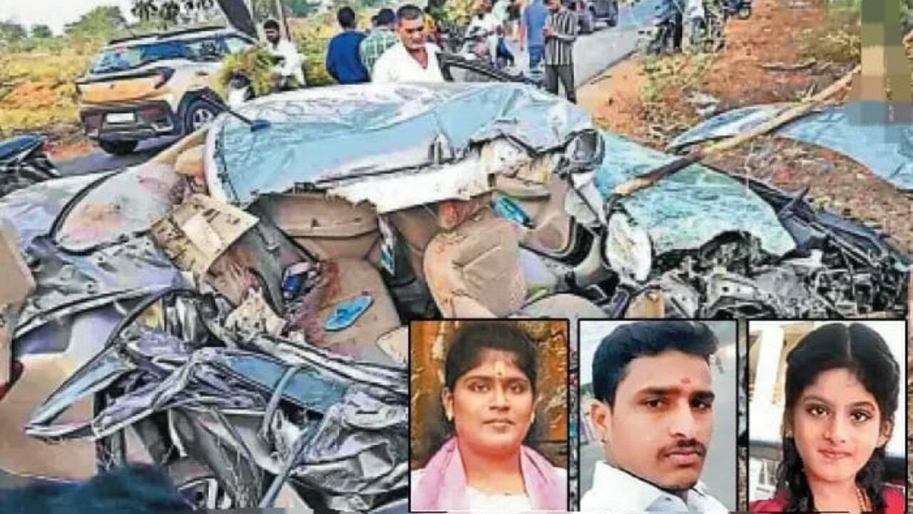 பெரும் சோகம்... பேருந்தும் காரும் நேருக்கு நேர் மோதி ஒரே குடும்பத்தை சேர்ந்த 3 பேர் பலி... தாய், தந்தை,சகோதரியை இழந்து தவிக்கும் சிறுவன்!