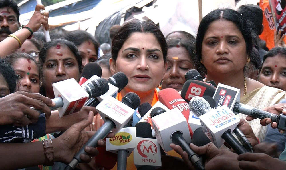 தமிழகத்தில் பெண்களுக்கு எதிரான கொடுமைகள் 65% அதிகரித்துள்ளன... குஷ்பூ சுந்தர் ஆவேசம்!