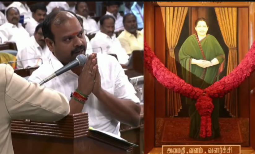 நெகிழ்ச்சி... ஜெயலலிதா படத்தை பார்த்து கண்கலங்கிய பண்ருட்டி எம்.எல்.ஏ!