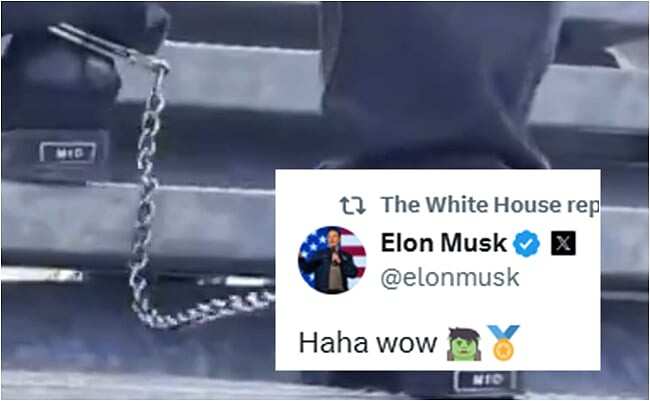 ஹா ஹா வாவ்... கை, கால்களில் விலங்குடன் விமானத்தில் ஏறுபவர்கள்... எலான் மஸ்க்கிற்கு குவியும் கண்டனங்கள்!