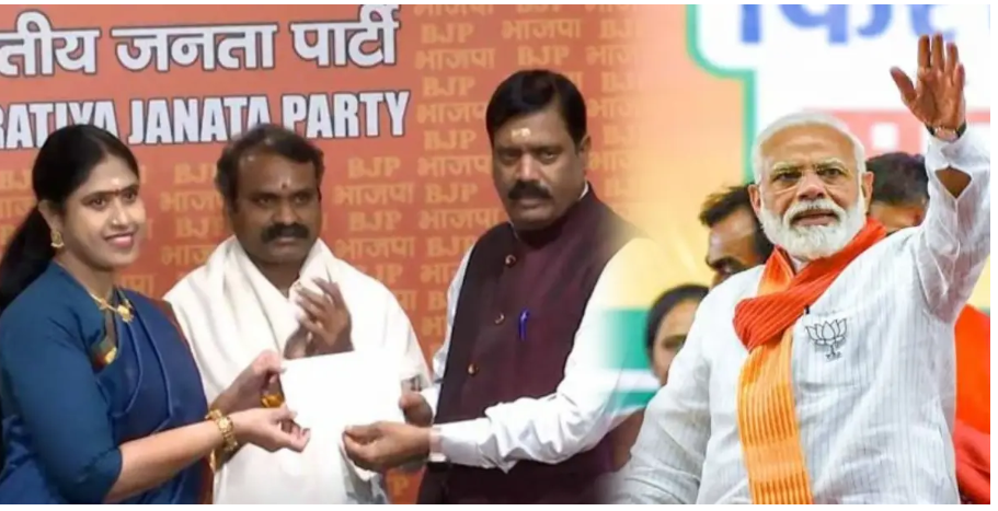 காங்கிரசிலிருந்து பாஜகவுக்கு தாவிய விஜயதரணி எம்.எல்.ஏ. !