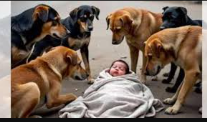 நடுரோட்டில் கிடந்த புதிதாக பிறந்த பச்சிளம் குழந்தைக்கு ‘நாய்’கள் அரண் ... நெகிழ்ச்சி!