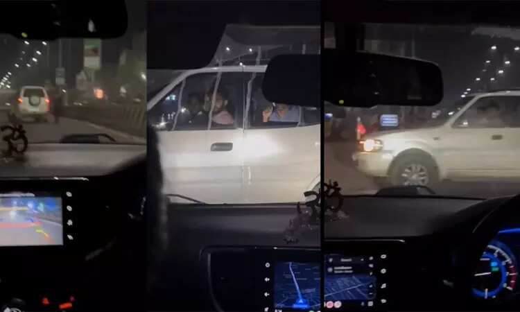 பகீர் வீடியோ... ஈசிஆரில் காரில் பெண்களை துரத்திய இளைஞர்கள்... கத்தி கூச்சலிடும் பெண்கள்!