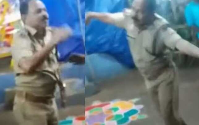 தலைக்கேறிய போதை.. கோவில் விழாவில் குத்தாட்டம் போட்ட எஸ்ஐ .. வைரலாகும் வீடியோ!