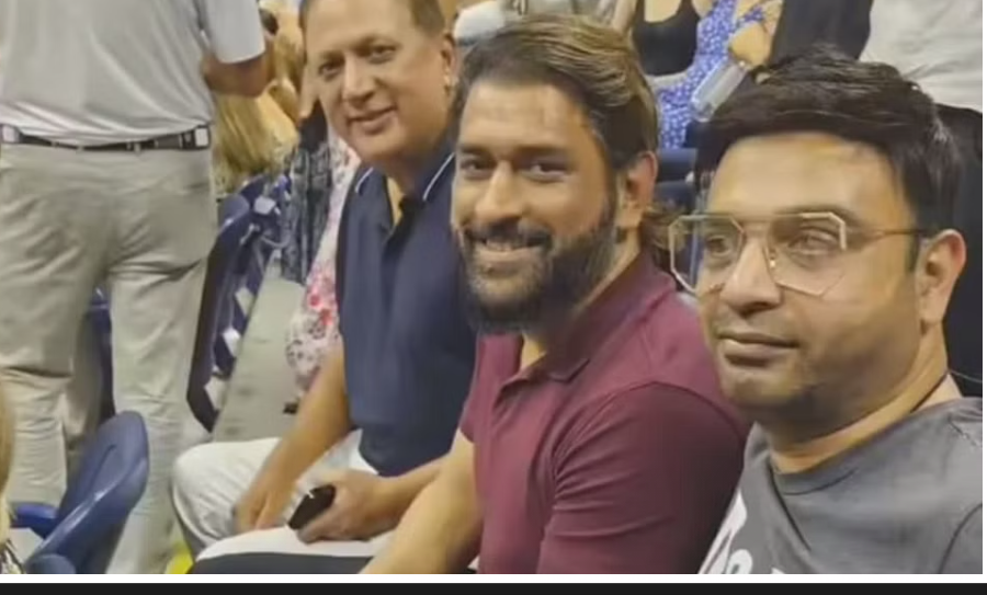 மாஸ் வீடியோ... டென்னிஸ் போட்டியில் தோனி?!