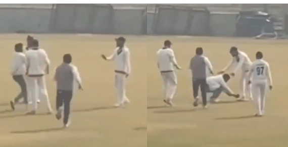 வைரல் வீடியோ... விராட் கோஹ்லியின் காலை தொட்டு கும்பிட்ட ரசிகர் !