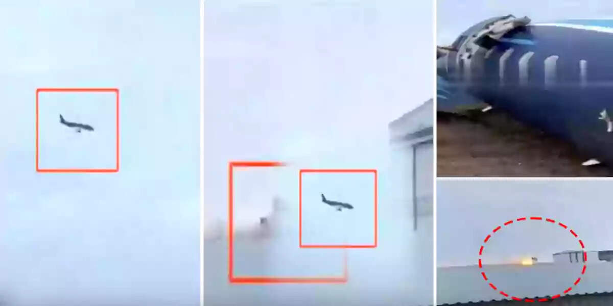 பகீர் வீடியோ... தரையிறங்கிய போது வெடித்து சிதறிய விமானம்... 42 பேர் உடல் சிதறி பலி!