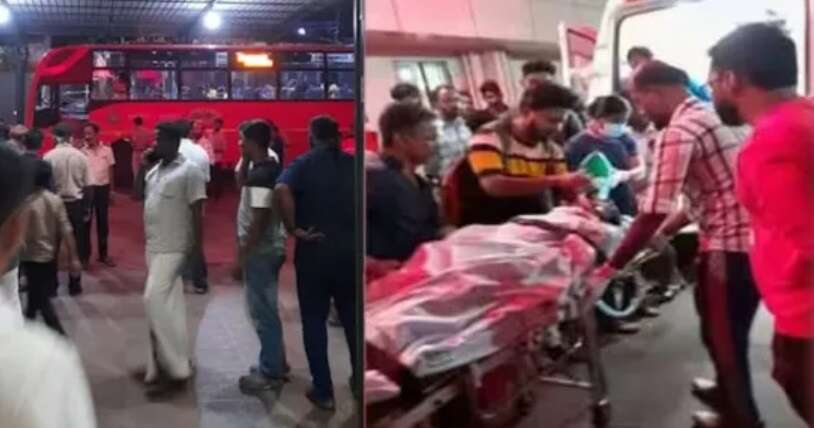 ஓடும் பேருந்தில் பெண்ணுக்கு கத்திக்குத்து..!! இளைஞர் வெறிச்செயல்!!