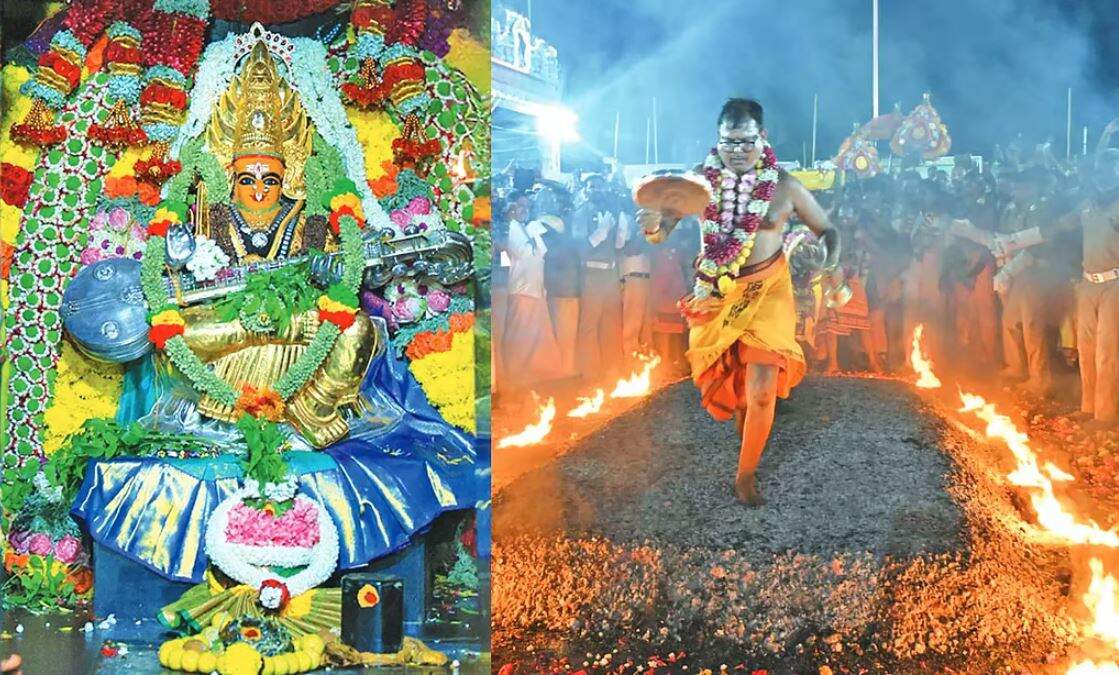 பண்ணாரி அம்மன் கோவில் குண்டம் திருவிழா: 'தாயே பண்ணாரி' கோஷம் முழங்க லட்சக்கணக்கான பக்தர்கள் தீமிதிப்பு!