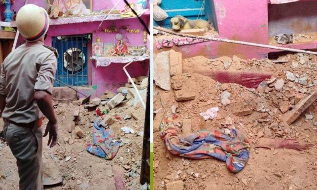 வீடியோ.... வீட்டின் மேற்கூரை இடிந்து விழுந்து 3 குழந்தைகள் உட்பட 5 பேர் பலி!!