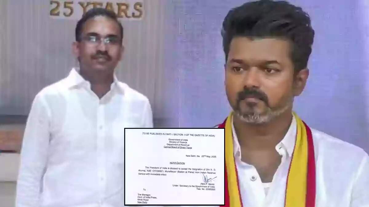 துணை பொது செயலாளர் பதவி? தவெக ஆலோசகர் ஐஆர்எஸ் அதிகாரி அருண்ராஜ் ராஜினாமா!