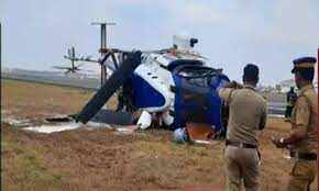 அடுத்தடுத்த அதிர்ச்சி... ராணுவ ஹெலிகாப்டர் விழுந்து விபத்து! 3 பேர் படுகாயம்!