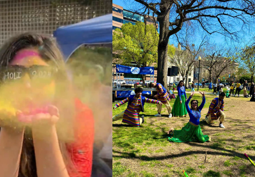 வைரல் வீடியோ.... இந்தியாவில் அமெரிக்க தூதரகத்தில் ஹோலி கொண்டாட்டம்!