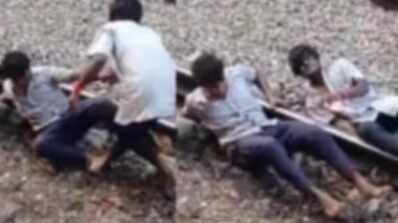 அதிர்ச்சி... கஞ்சா போதையில் தண்டவாளத்தில் கட்டிப்பிடித்து உருண்ட மாணவர்கள்!