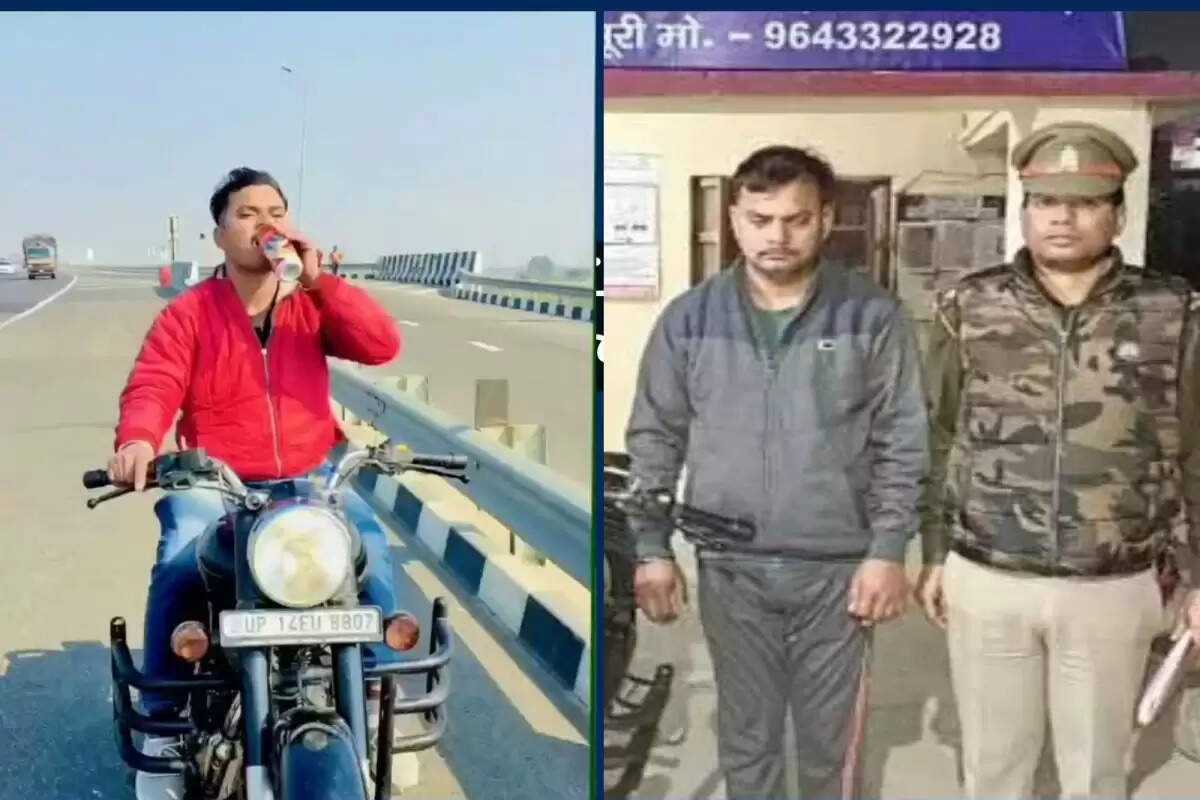 செம கெத்து.. புல்லட் ஓட்டிக் கொண்டே பீர் குடித்து ‘ரீல்ஸ்’ வீடியோ எடுத்த வாலிபர்! லாடம் கட்டிய போலீசார்!