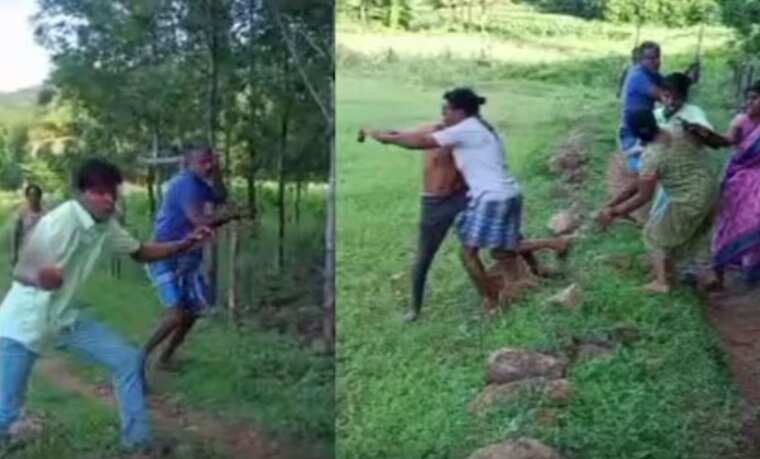 வெட்றா…வெட்றா.. சொத்து பிரச்சினையில் ஒரு குடும்பம் மீது கொடூர தாக்குதல்.. பதற வைக்கும் வீடியோ !!