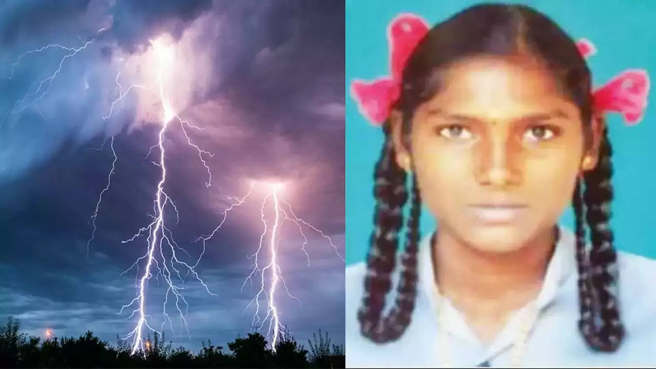 மின்னல் தாக்கி பள்ளி மாணவி பலி!! மழை விபத்தால் 3 பேர் உயிரிழப்பு!!