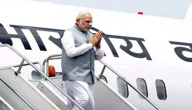 வெளிநாடு மோடி விமானத்தில்