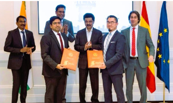 தமிழகத்தில் 1000 பேருக்கு வேலைவாய்ப்பு... ஸ்பெயினில் ரூ2500 கோடியில் ஒப்பந்தம்... !