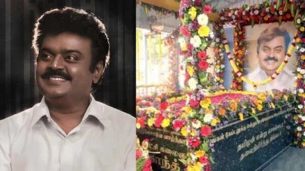 கேப்டன் 2 ம் ஆண்டு நினைவு தினம்… குருபூஜையில் அஞ்சலி செலுத்த குவிந்த தொண்டர்கள்...