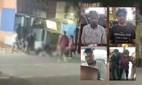 திருவள்ளூரில் பரபரப்பு... நடுரோட்டில் இருவர் அடித்துக் கொலை... கஞ்சா போதையில் வெறித்தனம்!