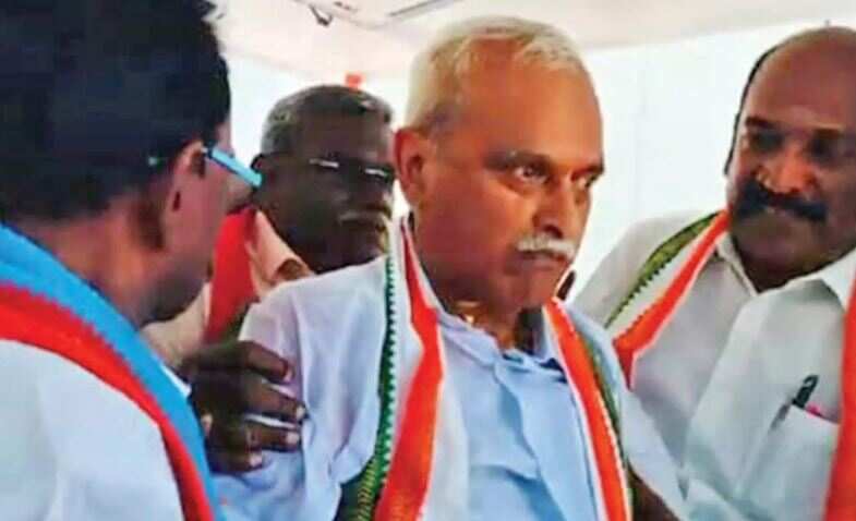 சுருண்டு விழுந்த காங்கிரஸ் வேட்பாளர்.. புதுச்சேரி பிரச்சாரத்தில் பரபரப்பு!