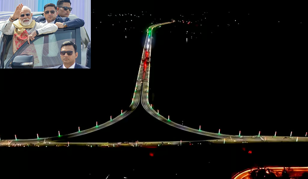 பிரதமர் மோடி பிரம்மபுத்திரா ஆற்றில் ரூ. 3,030 கோடி பாலத்தை திறந்து வைத்தார்