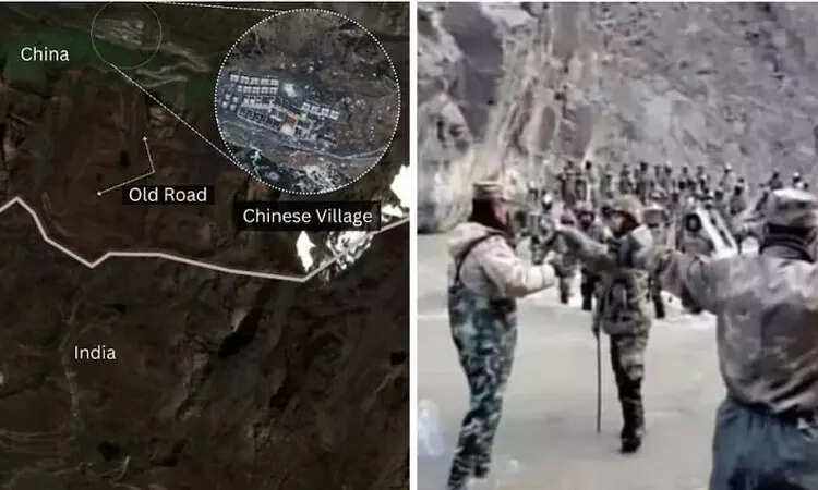 இந்திய-சீன ராணுவ வீரர்கள் மோதல்!! வெளியான வீடியோ!!