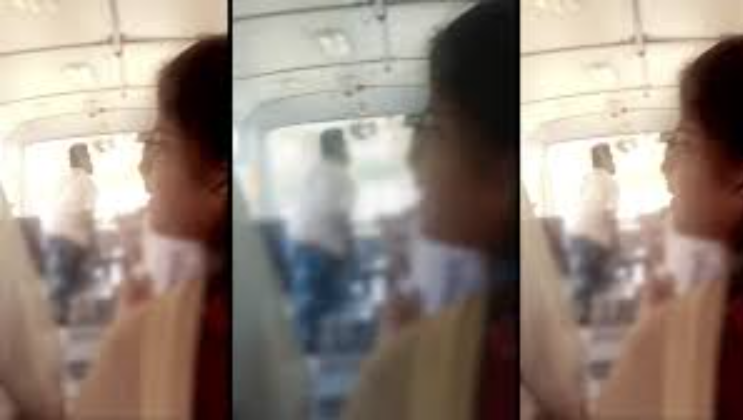 போதை ஆசாமிகள் அட்டூழியம்… கல்லூரி பேருந்தை தாக்கியதால் அலறிய மாணவிகள்!