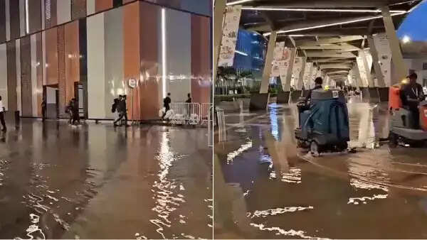 வைரல் வீடியோ... ரூ4000 கோடி செலவழித்தும் ஜி20 மாநாட்டில் தேங்கிய மழை நீர்!!