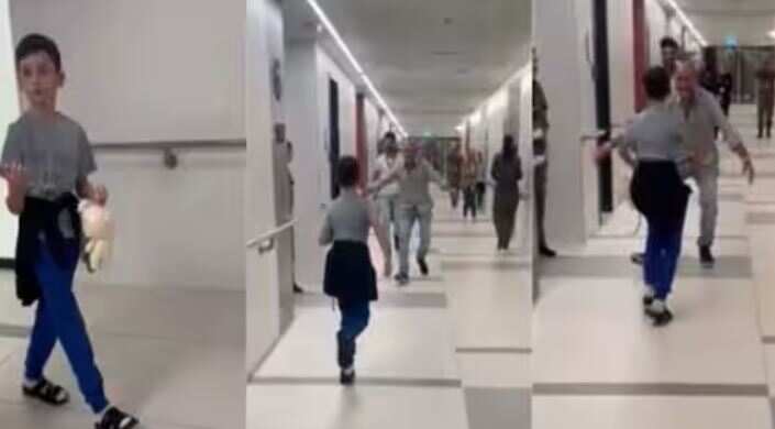 ஹமாஸ் படையில் இருந்து விடுதலையான சிறுவன்.. துள்ளி குதித்து குடும்பத்தோடு இணையும் காட்சிகள் வைரல்..!!