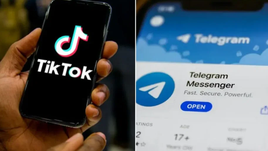 நாடு முழுவதும் டிக் டாக், டெலிகிராம் ஆப்களுக்கு தடை!! பயனர்கள் அதிர்ச்சி!!