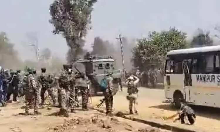 மணிப்பூரில் மீண்டும் வன்முறை... பாதுகாப்பு படையினருடன் குக்கி மக்கள் மோதல்!