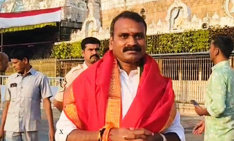 திருப்பதி ஏழுமலையான் கோவிலில் எல்.முருகன் தரிசனம்: நாடு செழிக்க வேண்டிப் பிரார்த்தனை!