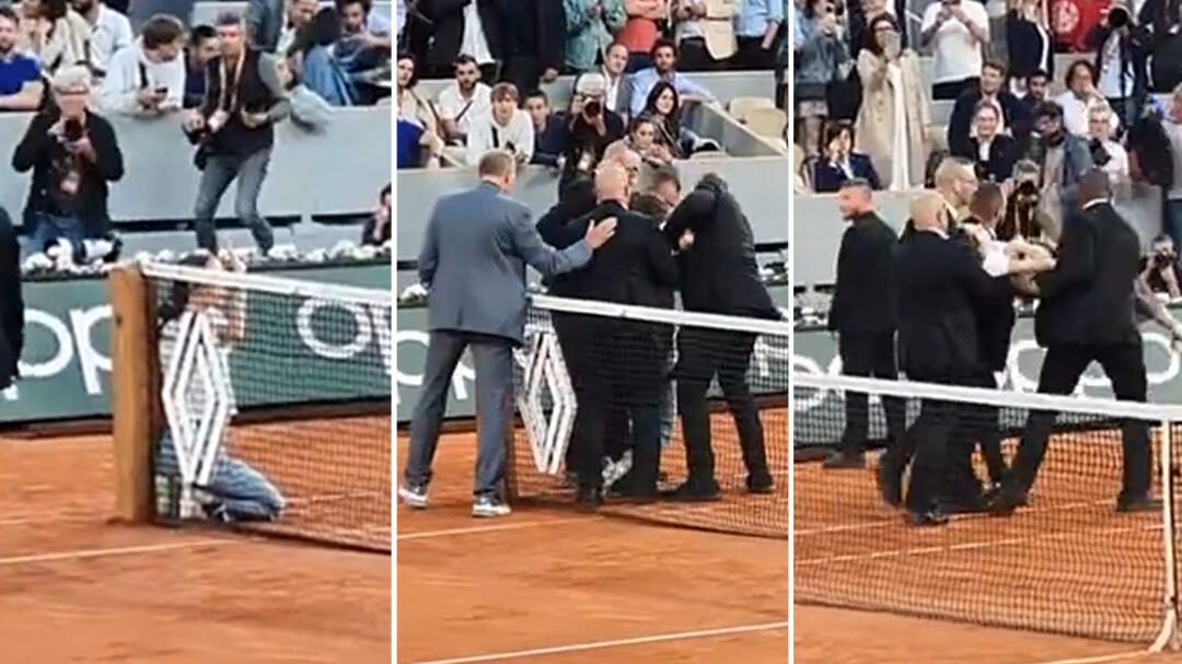 உலகமே அதிர்ந்தது! பிரெஞ்சு ஓபன் டென்னிஸ் அரையிறுதி போட்டி! குடுகுடுவென மைதானத்தில் நுழைந்து இளம்பெண் செய்த காரியம்!