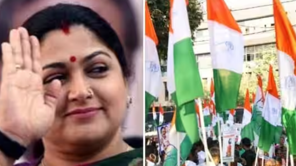 குஷ்பூ வீடு முற்றுகை... கெத்து காட்டிய காங்கிரஸ்... !!